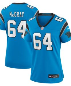 Alternative view of Justin McCray Carolina Panthers Nike Women's Alternate Game Jersey - Blue/Black