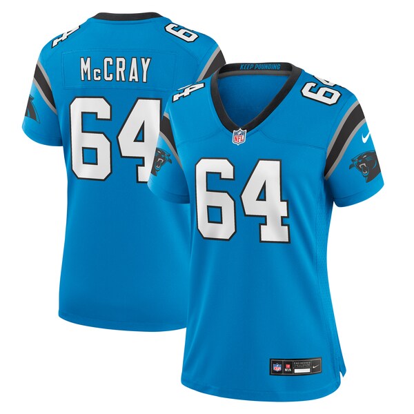 Justin McCray Carolina Panthers Nike Women's Alternate Game Jersey - Blue/Black - Image 2