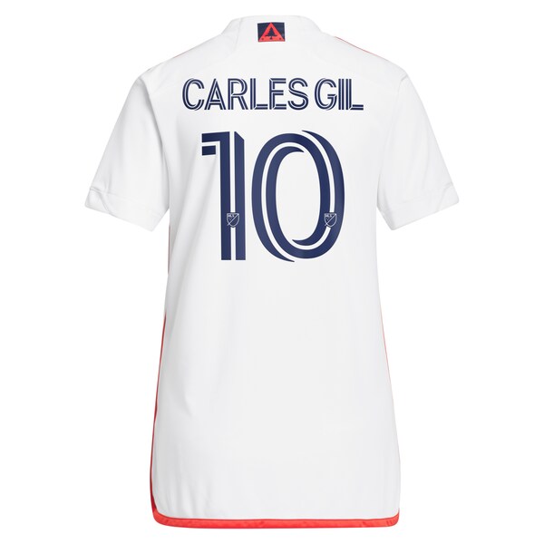 Carles Gil New England Revolution adidas Women's 2024 Defiance Replica Jersey - White - Image 3