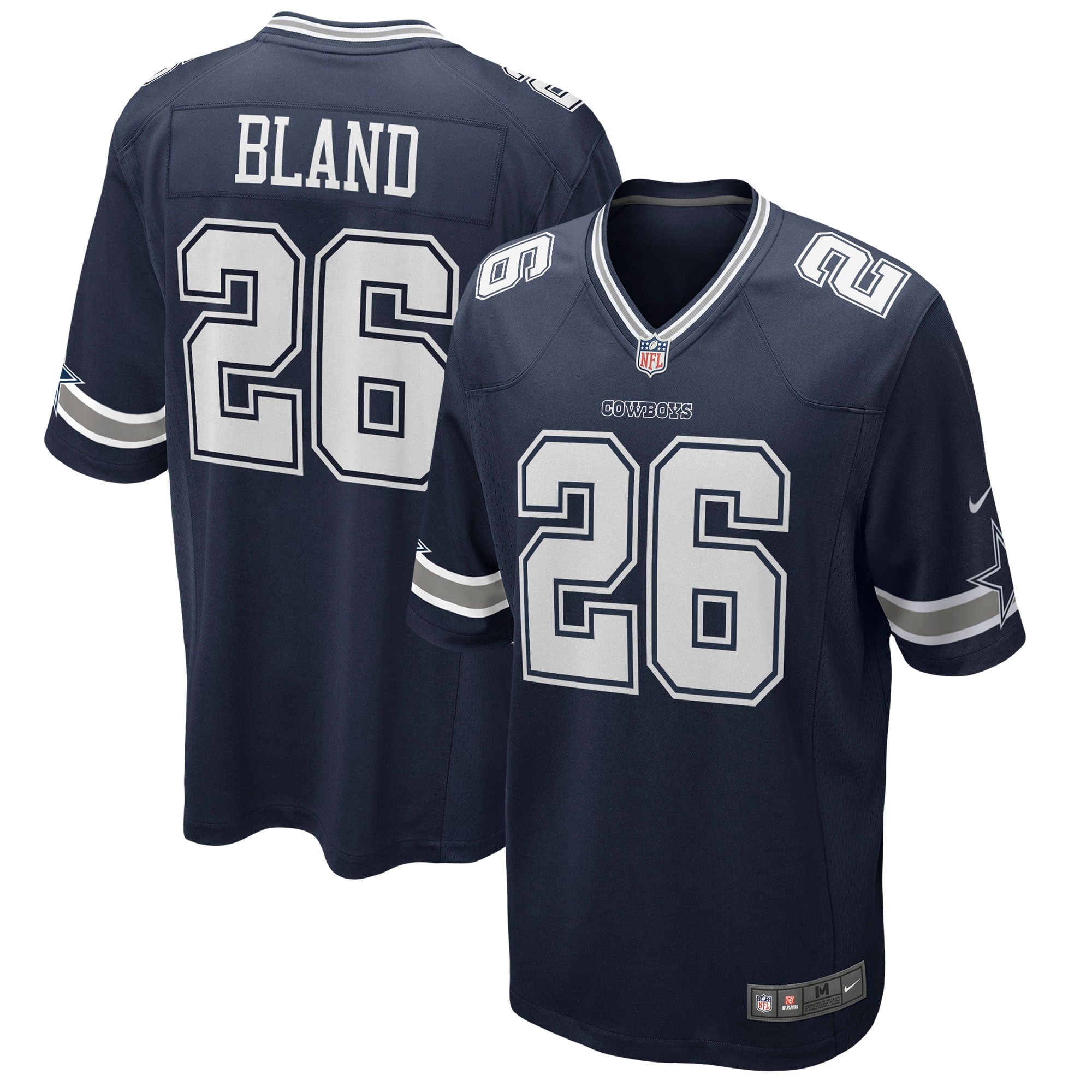 DaRon Bland Dallas Cowboys Nike Game Jersey - White/Navy - Image 5