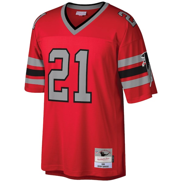Deion Sanders Atlanta Falcons Legacy Replica Jersey - Red - Image 2