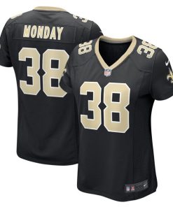 Smoke Monday New Orleans Saints Nike Women's Game Player Jersey - Black