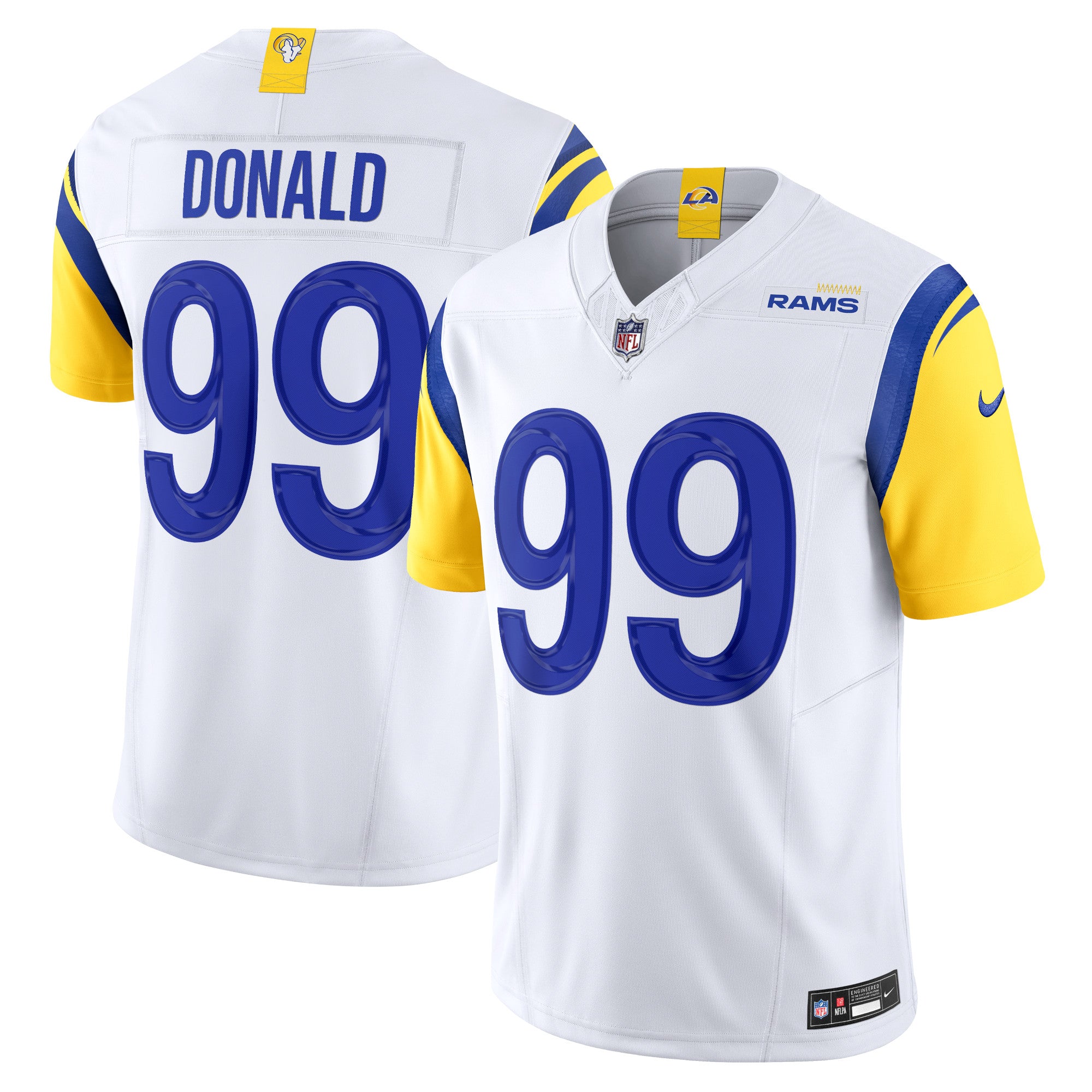 Aaron Donald Los Angeles Rams Nike Vapor F.U.S.E. Limited Jersey - Royal/White - Image 6