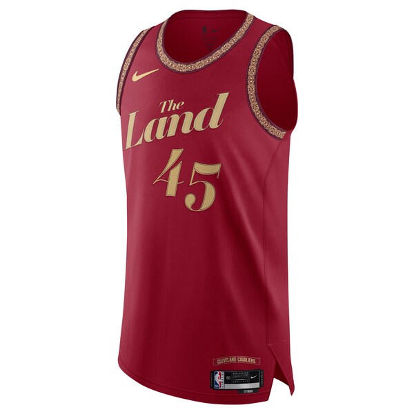 Nike Donovan Mitchell Cleveland Cavaliers Authentic Jersey - City Edition - Wine - Image 2