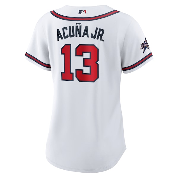 Ronald Acu?a Jr. Atlanta Braves Nike Women's 2025 MLB All-Star Game Home Replica Player Jersey - White - Image 3