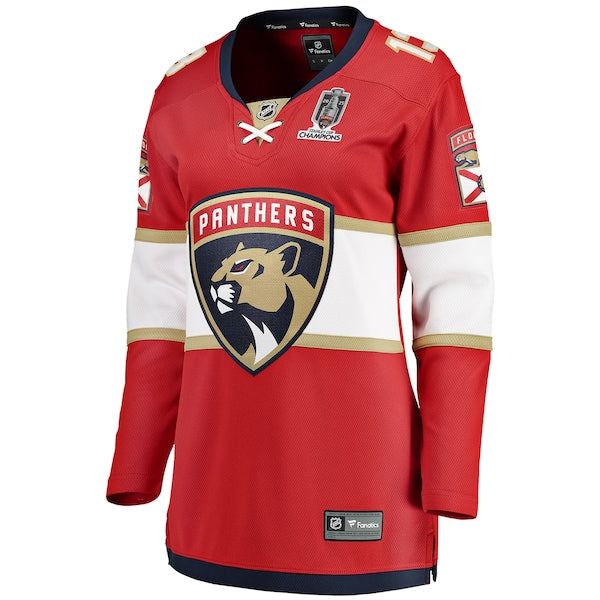 Sam Reinhart Florida Panthers Women's 2025 Stanley Cup Champions Breakaway Jersey - Red - Image 2
