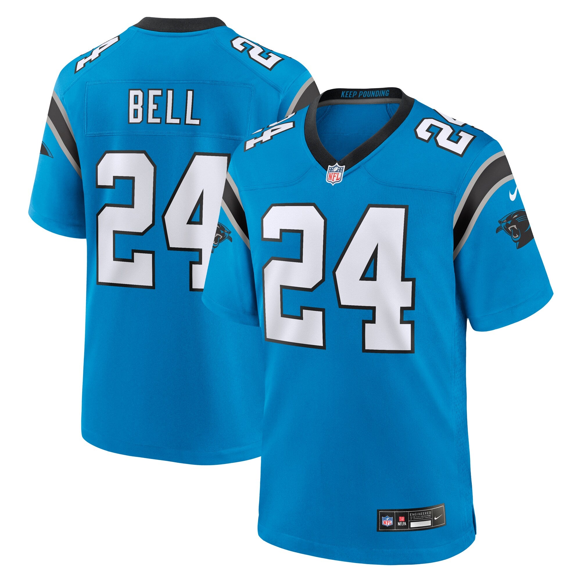 Vonn Bell Carolina Panthers Nike Game Player Jersey - Black/Blue - Image 5
