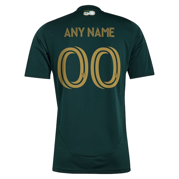 Portland Timbers adidas 2025 Forever Green & Gold Replica Custom Jersey - Green - Image 3