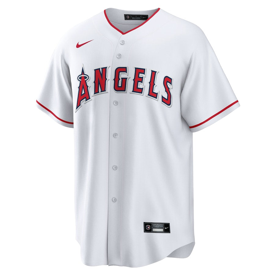 Los Angeles Angels Nike Youth Home Blank Replica Jersey - White - Image 2