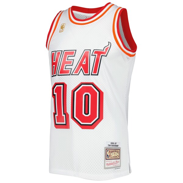 Tim Hardaway Miami Heat Hardwood Classics Swingman Jersey - White - Image 2