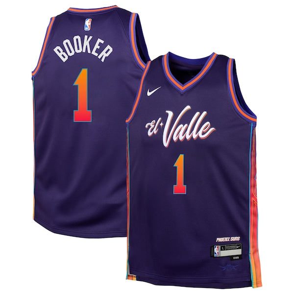 Devin Booker Phoenix Suns Nike Youth Swingman Replica Jersey - City Edition - Purple