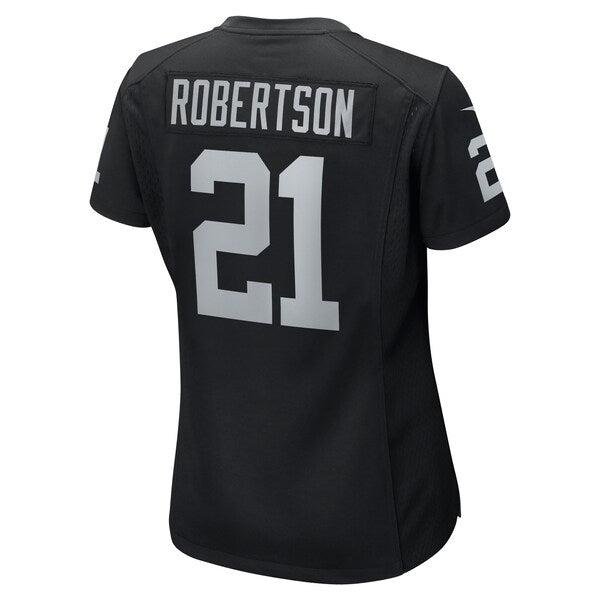 Amik Robertson Las Vegas Raiders Nike Women's Team Game Jersey - Black - Image 3