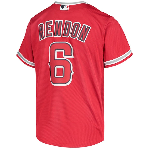 Anthony Rendon Los Angeles Angels Nike Youth Alternate Replica Player Jersey - Red - Image 3