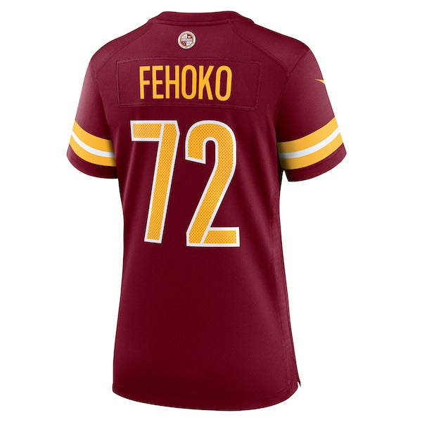 Viliami Fehoko Jr. Washington Commanders Nike Women's Team Game Jersey - Burgundy - Image 3