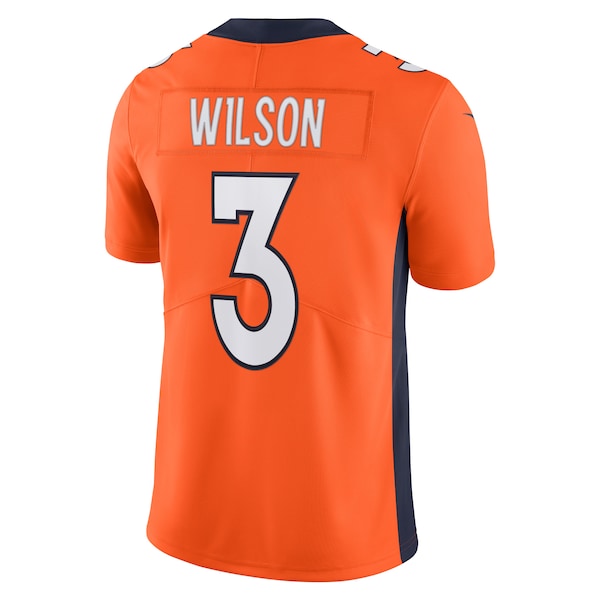 Russell Wilson Denver Broncos Nike Team Vapor Limited Jersey - Orange/Navy - Image 4