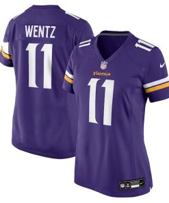 Carson Wentz Minnesota Vikings Nike Women's Team Game Jersey -  Purple