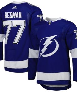 Victor Hedman Tampa Bay Lightning adidas  Primegreen Authentic Player Jersey - Blue