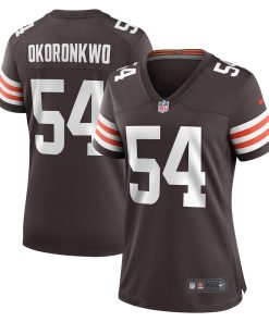 Ogbonnia Okoronkwo Cleveland Browns Nike Women's Game Player Jersey - Brown