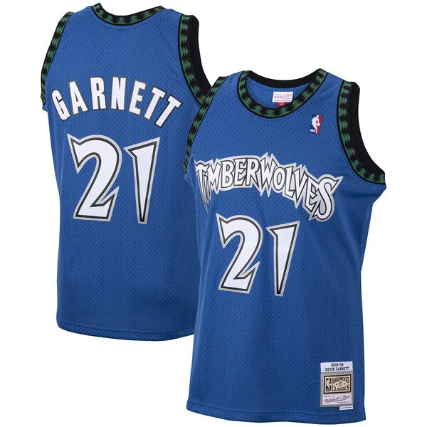 Kevin Garnett Minnesota Timberwolves Big & Tall 2003/04 Hardwood Classics Swingman Jersey - Blue