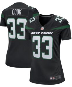 Dalvin Cook New York Jets Nike Women's Alternate Game Player Jersey - Stealth Black