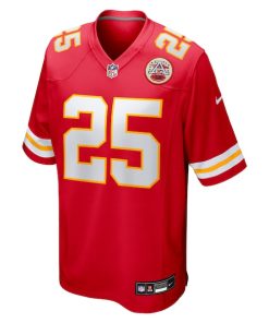 Alternative view of Elijah Mitchell Kansas City Chiefs Nike Team Game Jersey -  Red