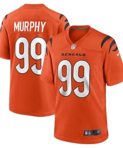 Alternative view of Myles Murphy Cincinnati Bengals Nike Team Game Jersey - Orange/White