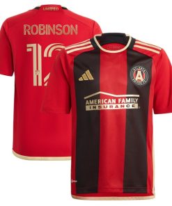 Miles Robinson Atlanta United FC adidas Youth 2024 The 17s' Kit Replica Jersey - Black
