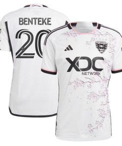 Christian Benteke D.C. United adidas 2024 The Cherry Blossom Kit Authentic Player Jersey - White