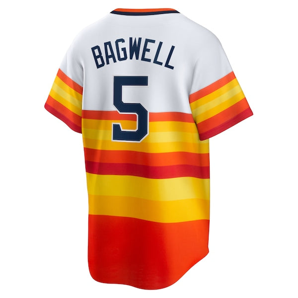 Jeff Bagwell Houston Astros Nike Home Cooperstown Collection Player Jersey - White - Image 3