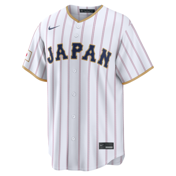 Munetaka Murakami Japan Baseball Nike 2026 World Baseball Classic Home Stadium Jersey - White/Navy - Image 3