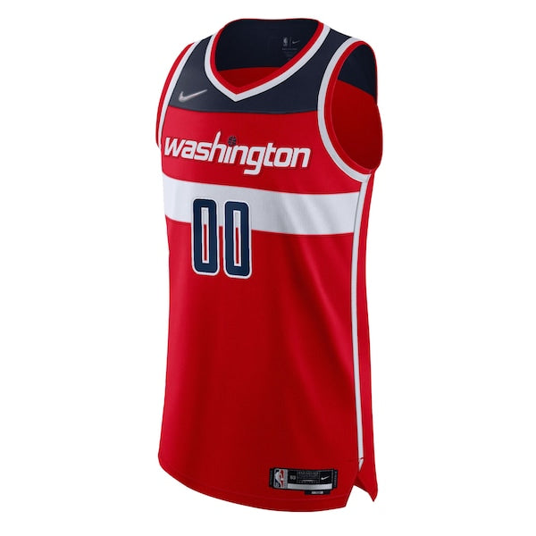 Washington Wizards Nike 2021/22 Diamond Authentic Custom Jersey - Icon Edition - Red - Image 2