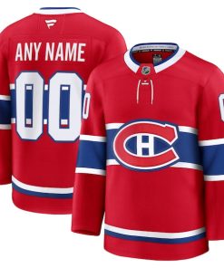 Alternative view of Montreal Canadiens  Home Premium Custom Jersey - Red/White