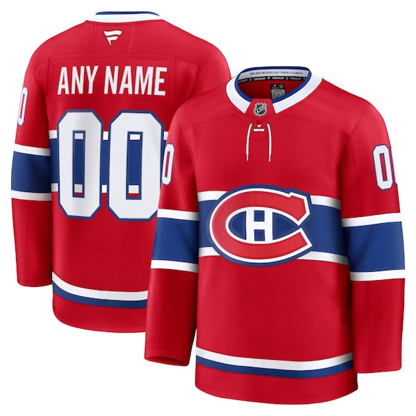 Montreal Canadiens Home Premium Custom Jersey - Red/White - Image 2
