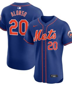 Pete Alonso New York Mets Nike 2nd Alternate Elite Player Jersey - Royal/White
