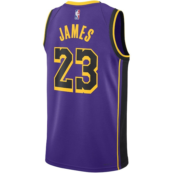 LeBron James Los Angeles Lakers Jordan Brand Unisex Swingman Jersey - Statement Edition - Purple - Image 2