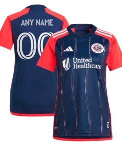 New England Revolution adidas Women's 2024 Boston Tea Party Replica Custom Jersey?¨C Navy