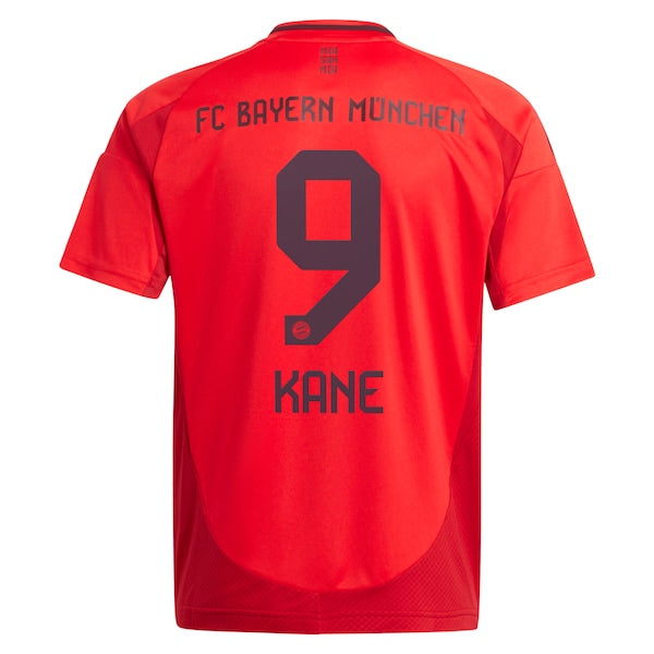 Harry Kane Bayern Munich adidas Youth 2024/25 Home Replica Player Jersey - Red - Image 3