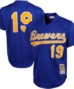 Robin Yount Milwaukee Brewers Cooperstown Mesh Batting Practice Jersey - Royal
