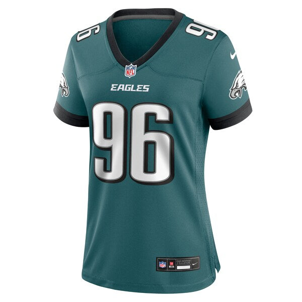 Gabe Hall Philadelphia Eagles Nike Women's Team Game Jersey - Midnight Green - Image 3