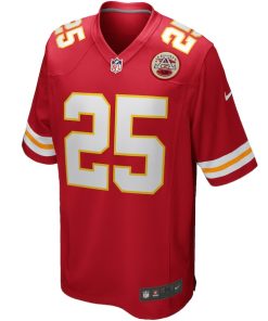 Alternative view of Clyde Edwards-Helaire Kansas City Chiefs Nike Game Jersey - Red