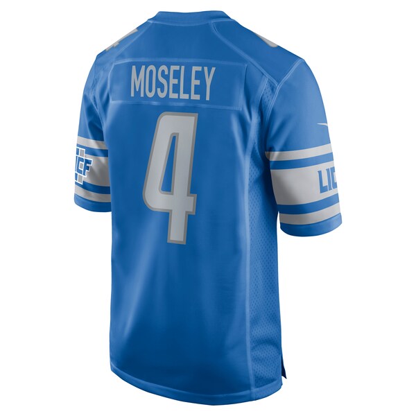 Emmanuel Moseley Detroit Lions Nike Game Jersey - Blue - Image 3