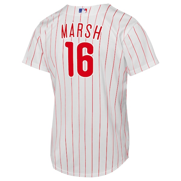 Brandon Marsh Philadelphia Phillies Nike Youth Home Replica Jersey - White - Image 3