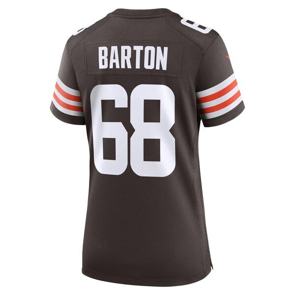 Jackson Barton Cleveland Browns Nike Women's Team Game Jersey - Brown - Image 3