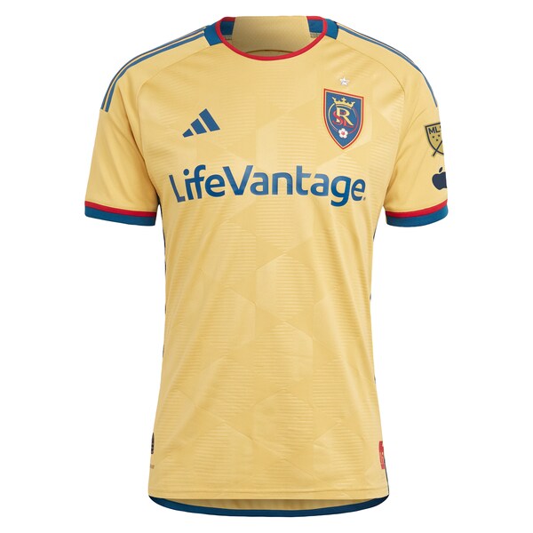 Jefferson Savarino Real Salt Lake adidas 2024 The Beehive State Kit Authentic Player Jersey - Gold - Image 2