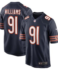 Alternative view of Chris Williams Chicago Bears Nike  Game Jersey -  Navy