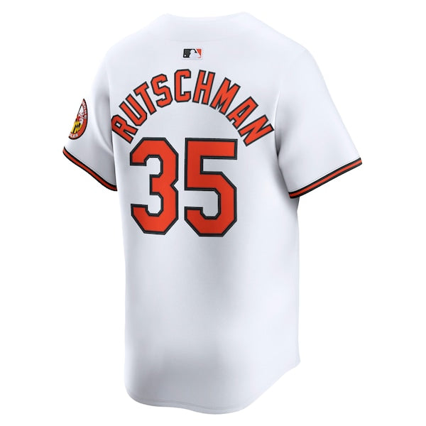 Adley Rutschman Baltimore Orioles Nike Home Limited Player Jersey - White/Black - Image 4