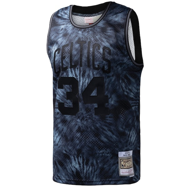 Paul Pierce Boston Celtics Hardwood Classics 2007/08 Tie-Dye Swingman Jersey - Black - Image 2