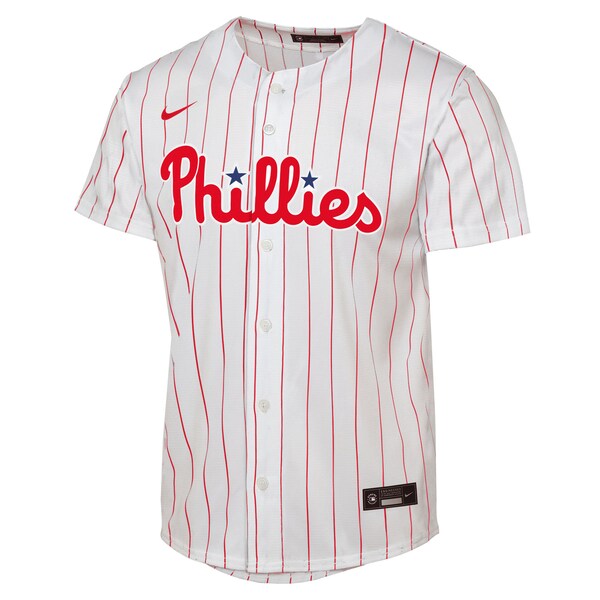 J.T. Realmuto Philadelphia Phillies Nike Youth Home Replica Player Jersey - White - Image 2