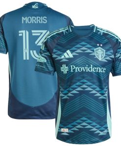 Jordan Morris Seattle Sounders FC adidas 2025 The Salish Sea Kit Authentic Player Jersey - Blue