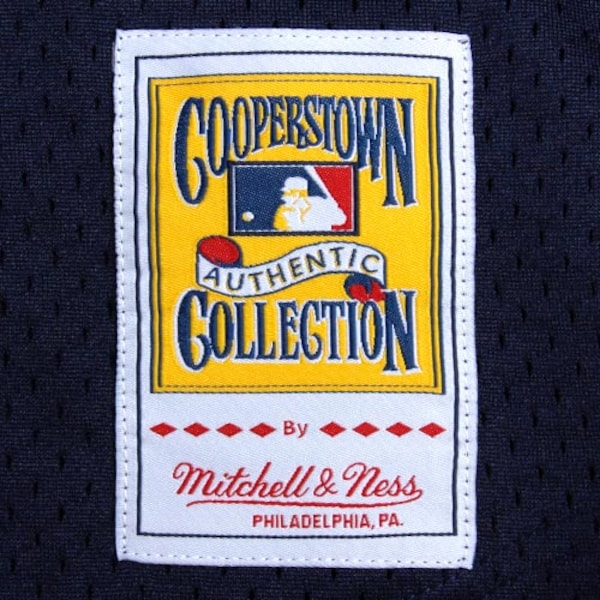 Bernie Williams New York Yankees Cooperstown Mesh Batting Practice Jersey - Navy - Image 6